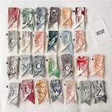 LETTER CREATIVE DOUBLE LAYER HAIRBAND HEAD SCARF_CWASC1525
