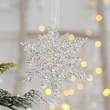 Transparent Xmas Tree Snowflake Reindeer Ornament_Cwmm9800