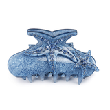 BLUE STARFISH HAIR CLAW CRYSTAL ACRYLIC SHARK CLIP_CWAHA4418 2