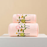 CORAL FLEECE FLOWER SQUARE TOWEL BATH TOWEL SET_CWMM2327