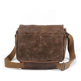 Waterproof Waxed Canvas Dslr Camera Satchel_Cwab5557