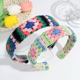 KNITTED COLOR MATCHING SWEET WIDE BRIM HEADBAND_CWAHA2241