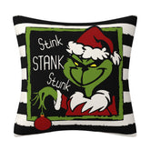 GRINCH CARTOON PRINT CHRISTMAS PILLOWCASE_CWMM1389