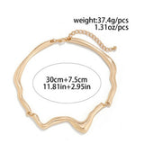 NEW COLD STYLE GEOMETRIC TWISTED DESIGN NECKLACE_CWMM3132