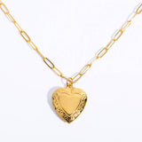 LOVE PHOTO BOX PENDANT CLAVICLE NECKLACE_CWMM5691