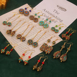 SIMPLE RETRO HANDMADE DESIGN EXOTIC EARRINGS_CWAJE3984