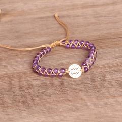 CONSTELLATIONS 4MM STONE BEADS BRAIDED BRACELETS_CWAJE3939