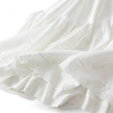 LACE TRIM HIGH WAIST MIDI CAKE SKIRT_CWBMS0335