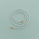 RAINBOW BEAD LONG BEADED CHAIN BAG STRAP_CWMM5114