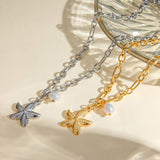 DELICATE STARFISH PEARL PENDANT NECKLACE_CWAJE1787