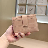 Stone Pattern Bifold Foldable Leather Wallet_Cwab06206