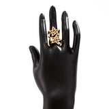 NEW FASHION FIVE POINTED STAR OPEN ALLOY RING_CWMM3238