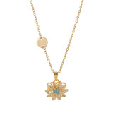 SPINNING DECEMBER FLOWER NECKLACE LUCKY BLOOM_CWMM6969