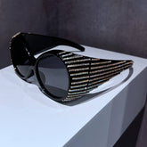 Vintage Round Hand-Set Diamond Sunglasses_Cwasg0817