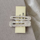 Wavy Edge Acetate Hair Clip Set Of Two_Cwaha07951