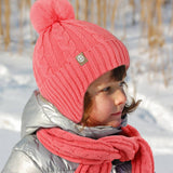 CHILDRENS HAT SCARF AND GLOVES THREE PIECE SET_CWMM2865
