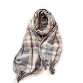 THICK PLAID SHAWL SCARF SOFT WARM WRAP FOR WOMEN_CWASC0169
