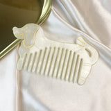 CUTE DOG ACETATE WIDE TOOTH COMB PORTABLE HAIR TOOL_CWMM6441
