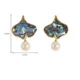 SWEET HEART ABALONE PEARL PENDANT EARRINGS_CWMM4324