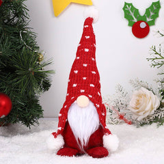 FACELESS DOLL CHRISTMAS KNITTED HAT DOLL ORNAMENT_CWMM2768