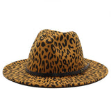 FASHIONABLE LEOPARD PATTERN FAUX WOOL HAT_CWAH2546