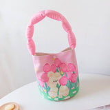 CUTE PADDED BUCKET BAG SUMMER STUDENT STYLE_CWAB5605