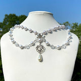 PEARL BEADED NECKLACE WITH PENDANT_CWAJE1157