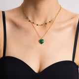 LOVE LIGHT LUXURY NICHE BEADED CLAVICLE NECKLACE_CWAJE1900