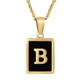 18K STAINLESS STEEL SQUARE 26 LETTER NECKLACE_CWAJE0679