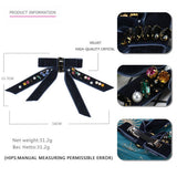 Velvet Bow Personalized Diamond Pearl Hairpin