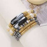 ETHNIC STYLE COLORFUL SOFT CLAY ACRYLIC BRACELETSET_CWMM3530