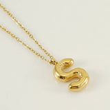 18K GOLD 26 LETTER PENDANT NECKLACE_CWAJE0676