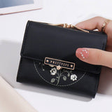 Floral Mini Trifold Wallet With Snap Button_Cwab06220