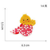 COLORFUL CUTE CARTOON RABBIT EMBROIDERED PATCH_CWMM4071