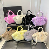 Soft Fur Bucket Bag ? Cute Crossbody Purse_Cuab00393