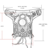 STEAMPUNK ONE SHOULDER DIAGONAL BAG PURSE_CWAB0639