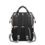 MULTIFUNCTIONAL LEOPARD PRINT MOTHER AND BABY BAG_CWAB2222