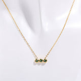 12 BIRTHSTONE PENDANT CLAVICLE NECKLACE_CWMM5670