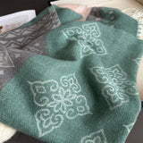 Winter Plaid Colorblock Tassel Scarf Wrap Unisex_Cwasc03273