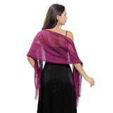 NEW FLOWER LACE EVENING SHAWL_CWASC1089