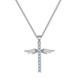 Cross Necklace Is A Full Diamond Collarbone Chain