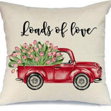HOME PRINTED RED LOVE PILLOW COVER_CWMM0772