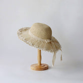 SUMMER HAND WOVEN LACE STRAW HAT FOR WOMEN_CWAH3508
