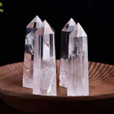 CLEAR QUARTZ CRYSTAL POINT HEX TOWER_CWMM8098