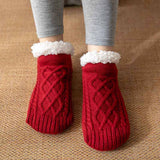 Warm Sleeping Carpet Socks Plush Indoor Slippers_Cwms0704