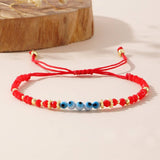 MULTI COLOR GLASS FLAT DEVIL EYE BRACELET_CWMM3848