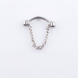 2 IN 1 DETACHABLE LIP RING TITANIUM SPIKE BALL_CWMM9590