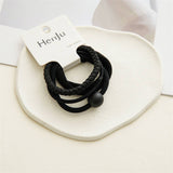 4PCS SET BALL SIMPLE HAIR TIES_CWAHA0333