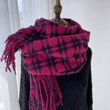 RETRO PLAID SCARF SOFT WARM COUPLE WINTER WRAP_CWASC1471