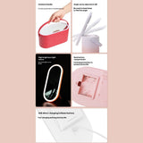 PORTABLE DRESSING BOX WITH LED LIGHT MIRROR_CWMM5633